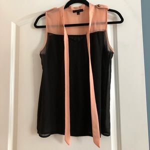 Pink and black top. Large.